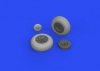 Eduard 632160 P-40E wheels TRUMPETER 1/32